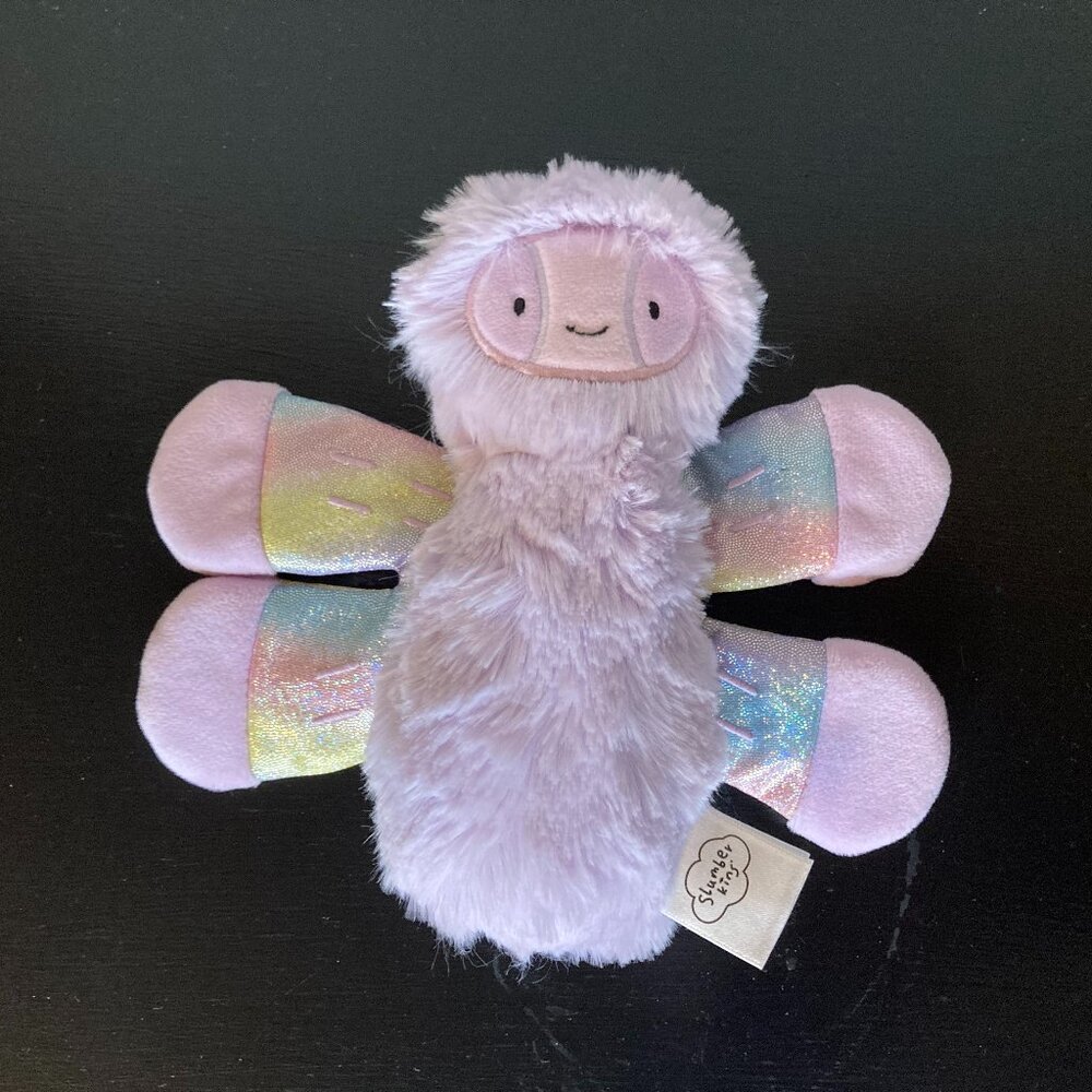 Slumberkins Purple Dragonfly Mini Plush - Limited Edition Lavender/Holographic